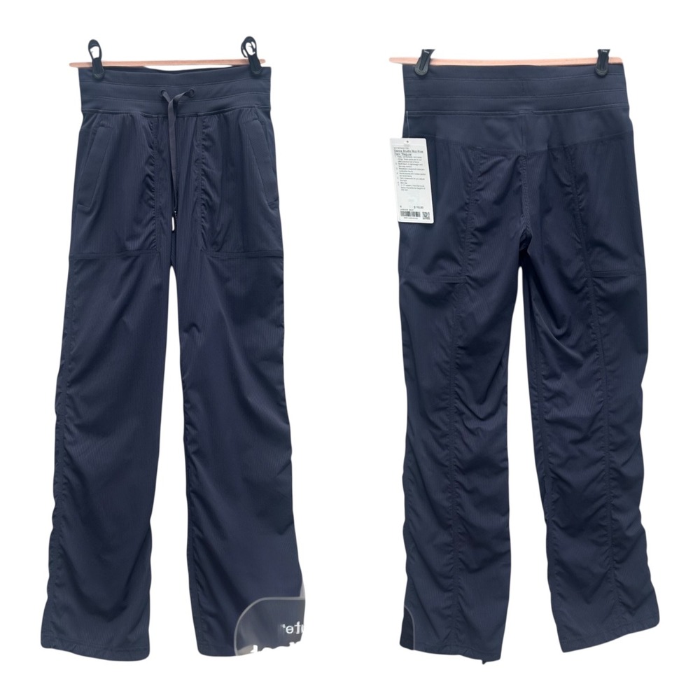 *NEW W TAGS* Lululemon Dance Studio Full Length Mid Rise Pant Size 4 Jogger Navy